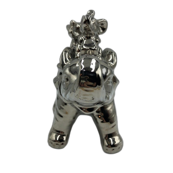 Elephant Family Animal Metal Jungle Safari Wild Kingdom Tabletop Shelf Décor - Picture 5 of 10